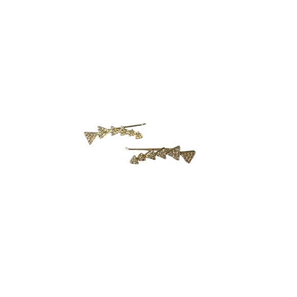 Jewelry - Gold Triangle Hair Clips